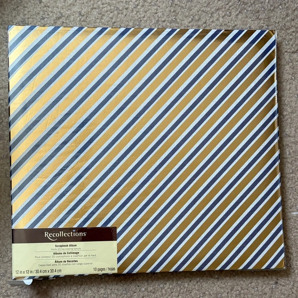 2 Recollections Gold and Brown Paris Scrapbook Album
